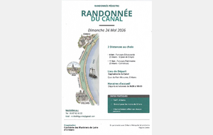 Randonnée du canal 6 et 11 km