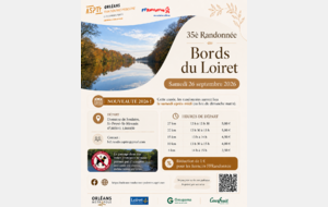 Randonnée " bords du Loiret" Olivet départ 12h